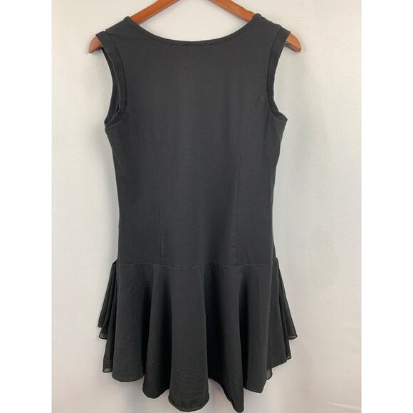 Black Kathleen Kirkwood Ruffle Trim Sleeveless Dress M - Picture 4 of 6